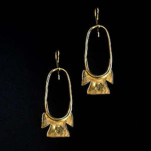 Jewellery: Krisa Earrings | Gold