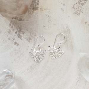 Sterling Silver Earrings | Silver Wave | Dangler