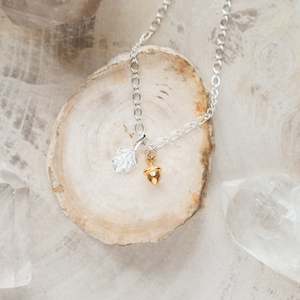 Jewellery: Sterling Silver Necklace | Oak Leaf + Acorn