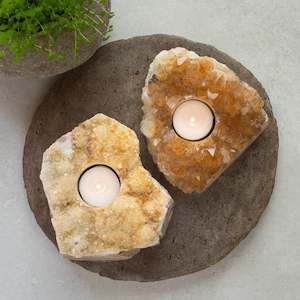 Just Added: Citrine Tea Light Candle Holder