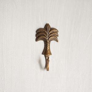 Brass Palm Tree Hooks |  Small