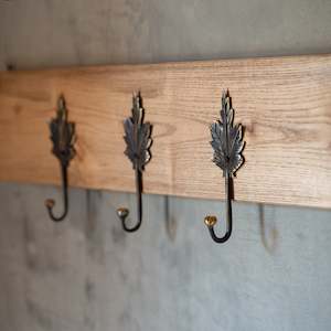 Bronze Coat Hook | Maple Leaf