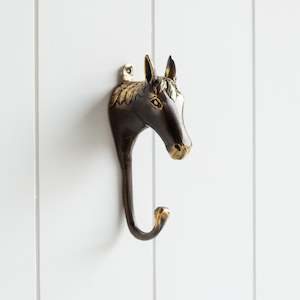 Coat Hooks: Bronze Coat Hook | Horse