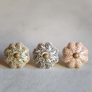 Handles Knobs Drawer Pulls: Stoneware Door Knob | Petella