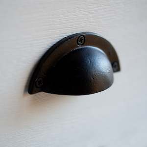 Handles Knobs Drawer Pulls: Black Iron Drawer Pull | Classic