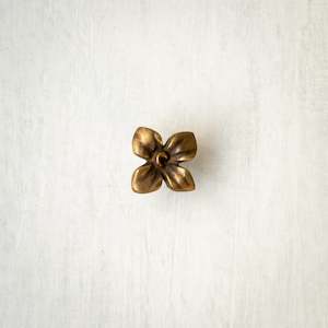 Brass Drawer Knob | Frangipani Flower