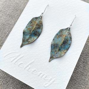 Alchemy Artisan Earrings | Leaves - Silver Hooks