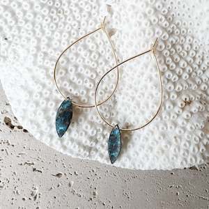 Alchemy Artisan Earrings | Petal - Gold Hoops