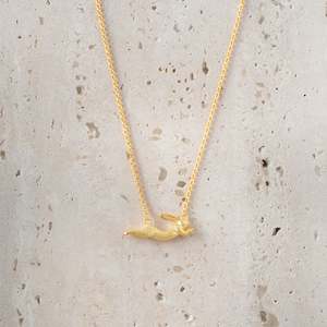 Sterling Silver Necklace | Gold Run Rabbit Run