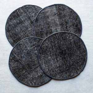 Kilim Placemats | Set of 4 | | Medium | Charcoal Blue