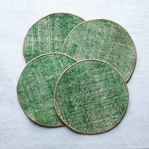 Kilim Placemats | Set of 4 | | Medium | Green | Set 1