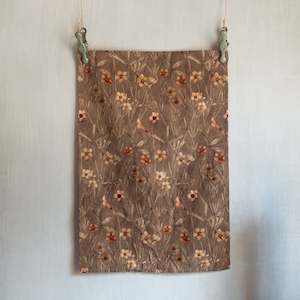 Cotton Tea Towel | Brown | Petal