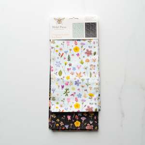 Gifts Under 100: Wild Press  | Set of 2 | Tea Towel | Mint + Flower Meadow