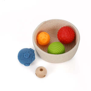 Montessori Toys New Zealand: Basket with Balls