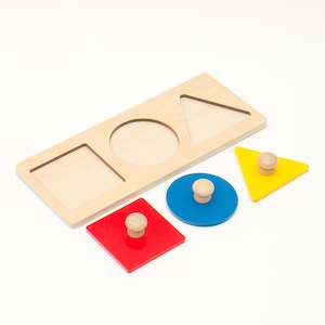 Multi-shape Knobbed Puzzle (Circle, Square, Triangle)