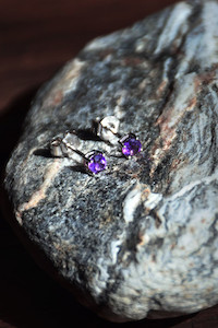 Amethyst Studs Food for the Soul