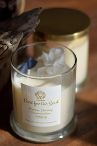 Occupational therapy: VISHUDDHA (FRENCH PEAR) CHAKRA Candle Food for the Soul