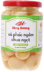 Cà Pháo Ngâm Chua Ngọt - 370g - Sông Huơng - Pickled Eggplant Sweet & Sour