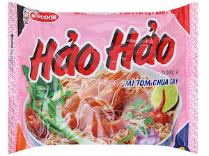 Hao Hao Instant Noodles Spicy Sour Shrimp 75g - Mì Hảo Hảo Tôm Chua Cay