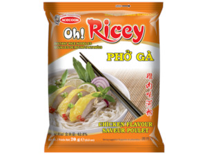 OH!RICEY Instant Rice Noodles -  CHICKEN - (ACECOOK Phở Gà)