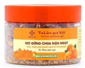 Mơ gừng chua mặn ngọt Hồng Lam - 200g