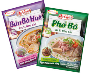 Ajiquick Powders For Pho - Bun Bo Hue ( gia vị nêm sẵn Phở- bún bò Huế)