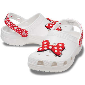 Shoe: Crocs Kids - Clogs Disney Minnie Mouse to a toddlers 10 White Red