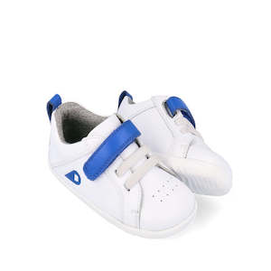 Bobux Step Up SU Pace Sneaker First Walker White Blue