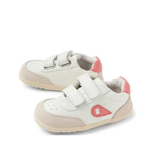 Bobux Step Up SU Champ Sneaker First Walker White Coral