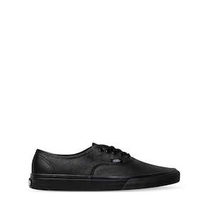 Vans Authentic Kids Leather Black Youths sizes - NOT RETURNABLE