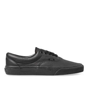 Vans Shoes ERA Mono Black Leather - Womens Mens Clearance