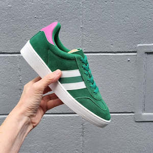 Alfie & Evie Attitude Suede Womens Sneaker Green