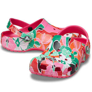 Crocs Kids Youths - Classic Clog K Woodcut Floral Print