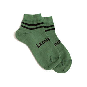 Lamington Ankle Socks Golf Green  Merino Wool Socks