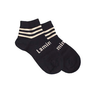 Lamington Ankle Socks Anchor Navy Merino Wool Socks