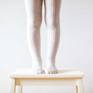 Shoe: Lamington Tights Cable Oatmeal