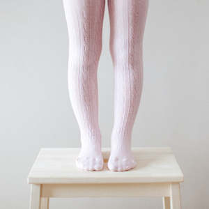 Shoe: Lamington Tights Cable Cherry Blossom