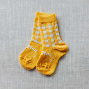 Lamington Hatti Crew Merino Wool Socks Yellow