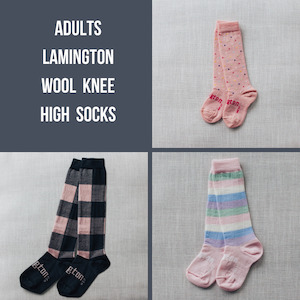 Lamington Merino Wool Knee High Womens Socks