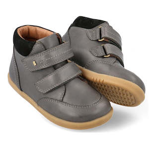 Shoe: Bobux Iwalk Timber Charcoal Grey Leather Boot 632624