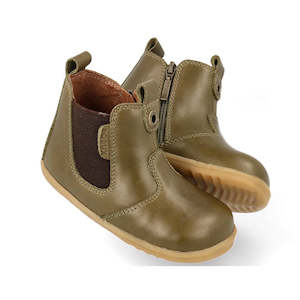 Shoe: Bobux Step Up Jodphur Boot Olive 721960