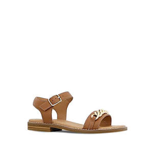 Clarks Girls Amy Tan Leather Sandal Special Occasion