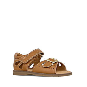 Shoe: Clarks - Carrie Tan Leather Girls Sandal