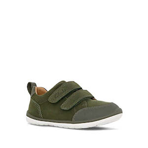 Shoe: Clarks Toddlers Melvin Leather Sneaker Shoe Olive D Narrow Width