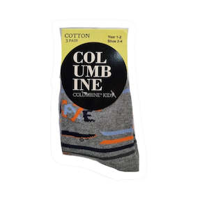 Socks Columbine 3 Pack Skate Grey