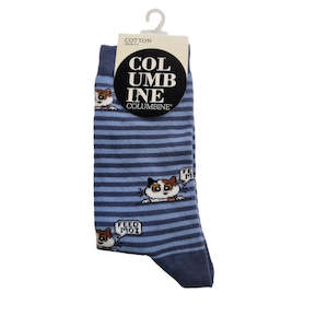 Columbine Socks Women's Feed Moi Cat 1 Pair