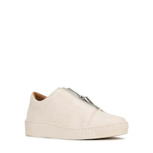 EOS Joya Bone Leather Trainer Zip Sneaker