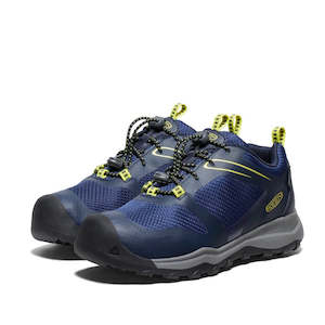 Shoe: Keen Youths Wanduro Low Waterproof Blue Hiker