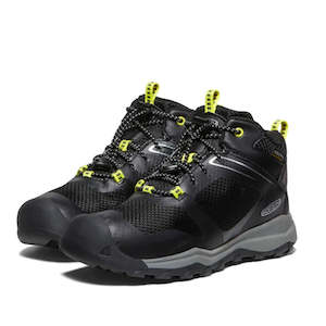 Shoe: Keen Youths Wanduro Mid Waterproof Boot Black (sizes 1- 7)