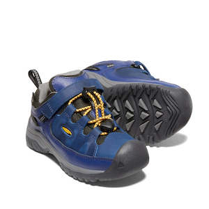 Shoe: Keen Kids us 11, 12, 13 - Targhee Low Waterproof Blue Hiker Trainer